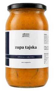 Zupa tajska z dodatkiem kokosu, imbiru i grzybami mun - 900ml